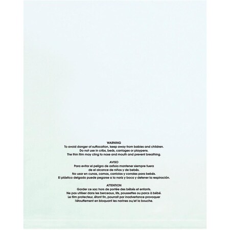 Officespace 10 x 15 in. - 1 Mil Flat Suffocation Warning Poly Bags - Clear, 100PK OF3350590